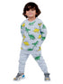 Dinos Allover Fleece Suit (Grey)
