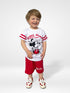 Mickey Mouse Short Set (White)