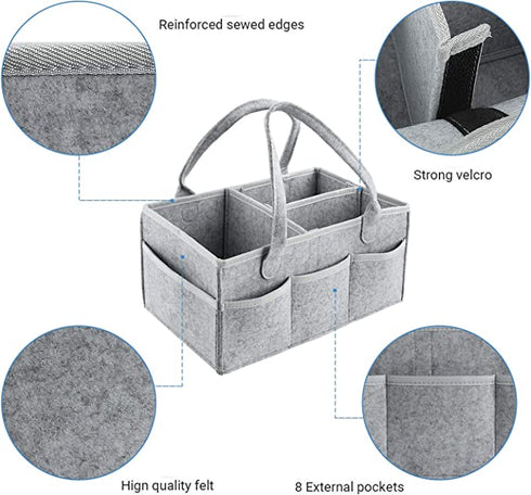 Portable Baby Diaper Caddy Organizer