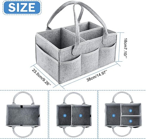 Portable Baby Diaper Caddy Organizer