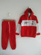 Fleece Tom and Jerry Hooded Tracksuit (Red)