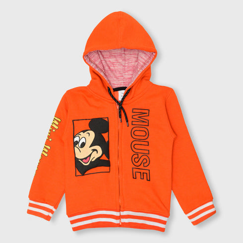 Mickey Mouse Fleece Hoodie (Orange)