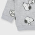 H&M Snoopy Printed Fleece Sweatshirt (Light Grey)