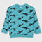 H&M Dinosaur Print Fleece Sweatshirt (Blue)