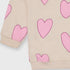 Pink Heart Printed Terry Sweatshirt