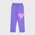 Heart Printed Pyjama Set (Purple)