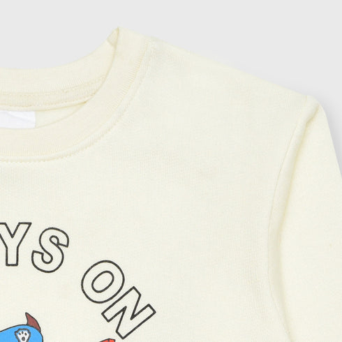 Zara Paw Patrol Cream Fleece Sweatshirt