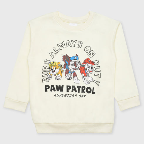 Zara Paw Patrol Cream Fleece Sweatshirt