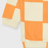 Box Patterned Fleece Sweatshirt (Orange)