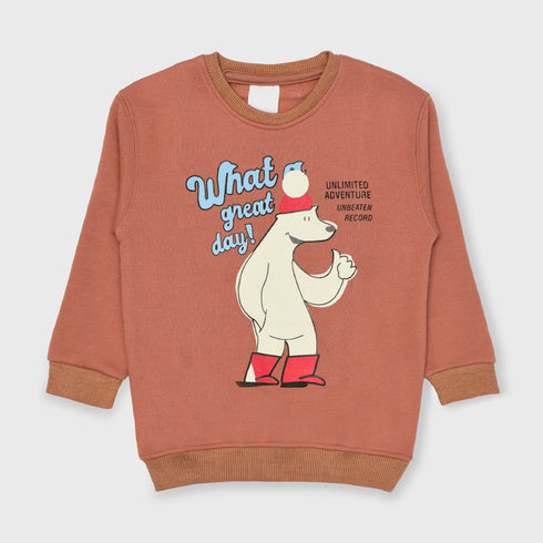 Great Day Fleece Sweatshirt (Brown)