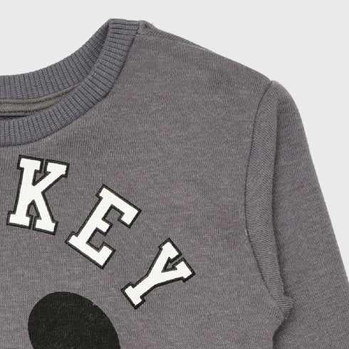 Mango Mickey Mouse Fleece Sweatshirt (Dark Grey)