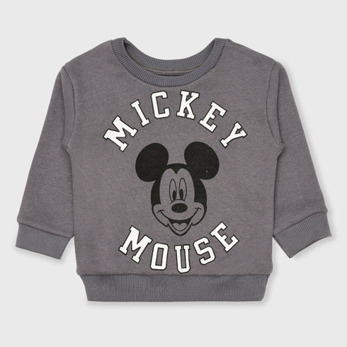Mango Mickey Mouse Fleece Sweatshirt (Dark Grey)