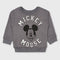 Mango Mickey Mouse Fleece Sweatshirt (Dark Grey)