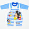 Mickey Printed 2 Piece Dungaree Set (Blue)