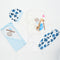 Giraffe Printed 5 Piece Gift Set (Blue)