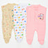 Pack of 3 Sleepsuit (Pink/White/Green)