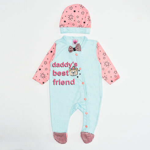 Daddy's Best Friend Sleepsuit (Blue)