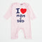 I Love Mom & Dad Sleepsuit (Pink)