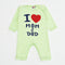 I Love Mom & Dad Sleepsuit (Green)