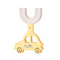 Pack of Two Children's U-Shaped Car Toothbrush